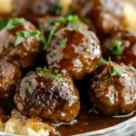 Tasty Slow Cooker Salisbury Steak Meatballs Recipe