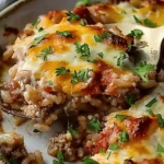 Cheesy Hamburger Rice Casserole