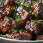 Sweet and Sticky Steak Bites