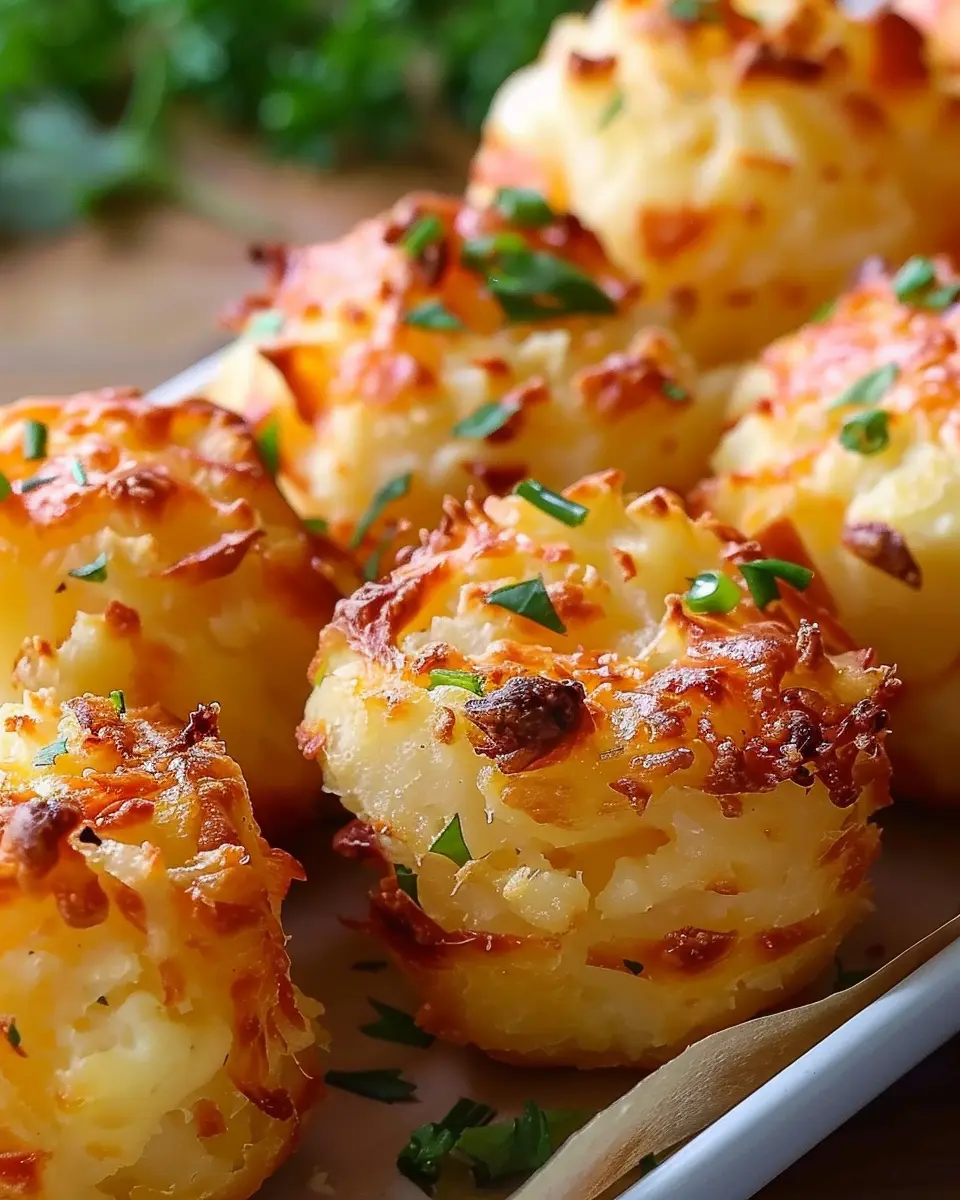 Creative Leftover Mashed Potato Cheese Puffs with Turkey Bacon