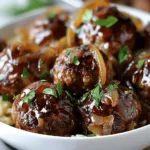 Crockpot French Onion Meatballs Recipe