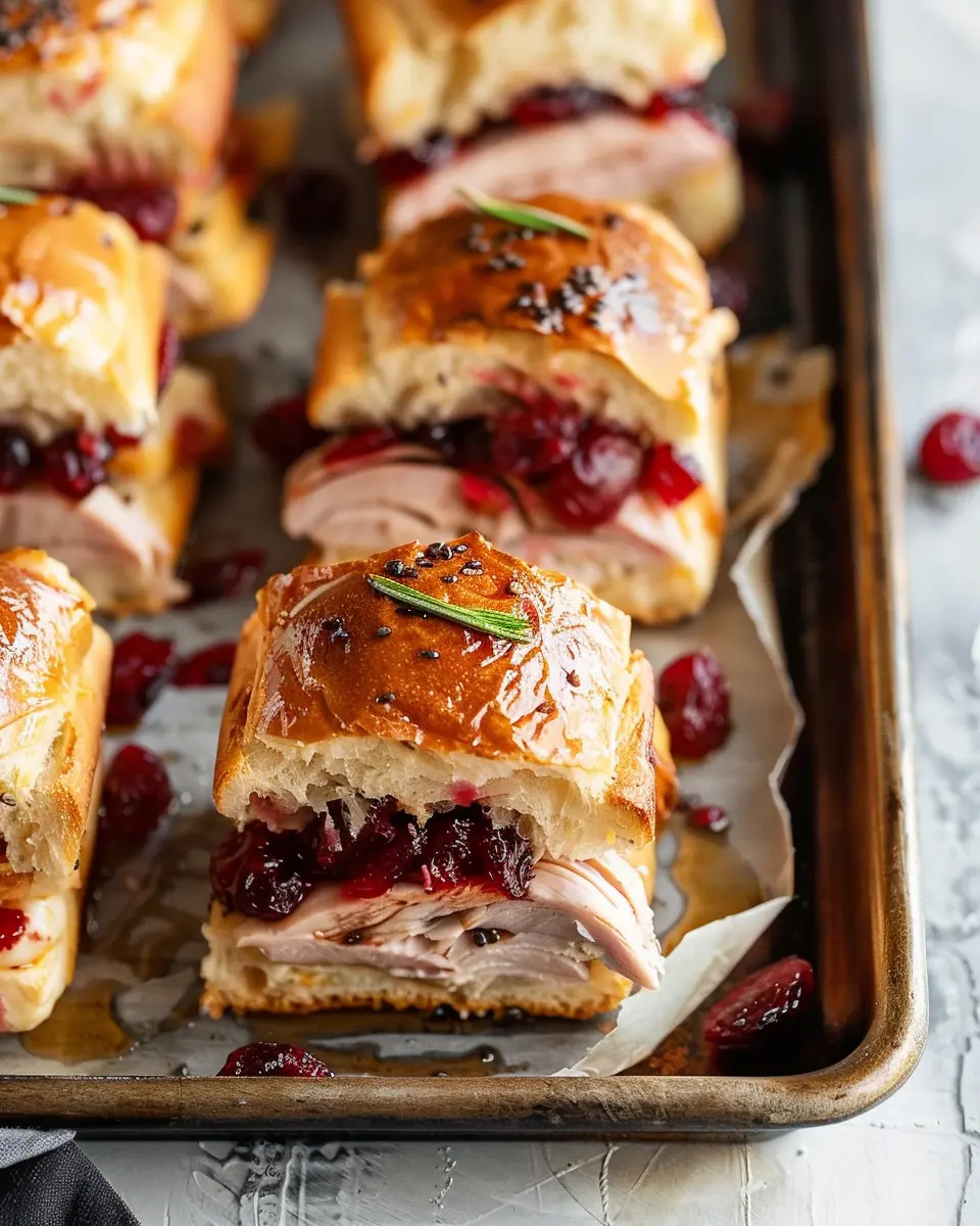 Turkey Cranberry Sliders: Easy, Delicious, and Perfect for Fall
