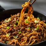 Easy Mongolian Ground Beef Noodles Recipe for a Quick Meal