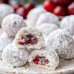 Cherry Snowball Cookies