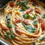Slow Cooker Creamy Tuscan Pasta