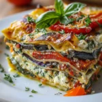 Layered Mediterranean Vegetable Lasagna with Creamy Ricotta