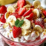 Strawberry Banana Cheesecake Salad