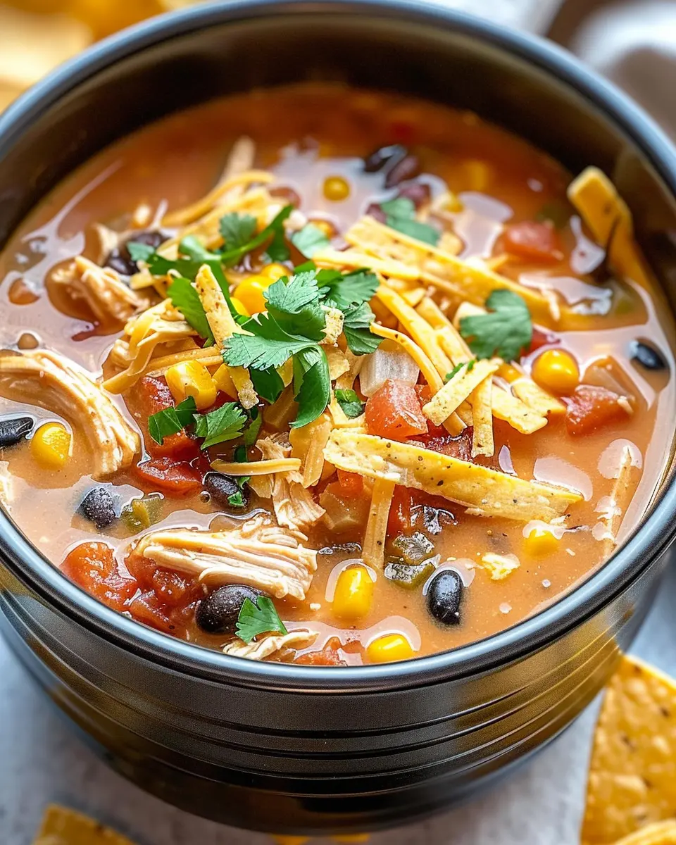Crockpot Chicken Tortilla Soup: Easy, Flavorful Comfort Food