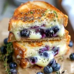 Crispy Blueberry Grilled Cheese