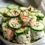Easy California Roll Cucumber Salad