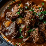 Slow Cooker Beef Manhattan