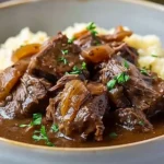 Hearty Comfort Slow Cooker Beef Manhattan