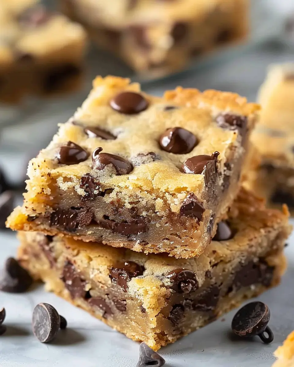 Melt-in-Your-Mouth Chocolate Chip Cookie Bars for Sweet Indulgence