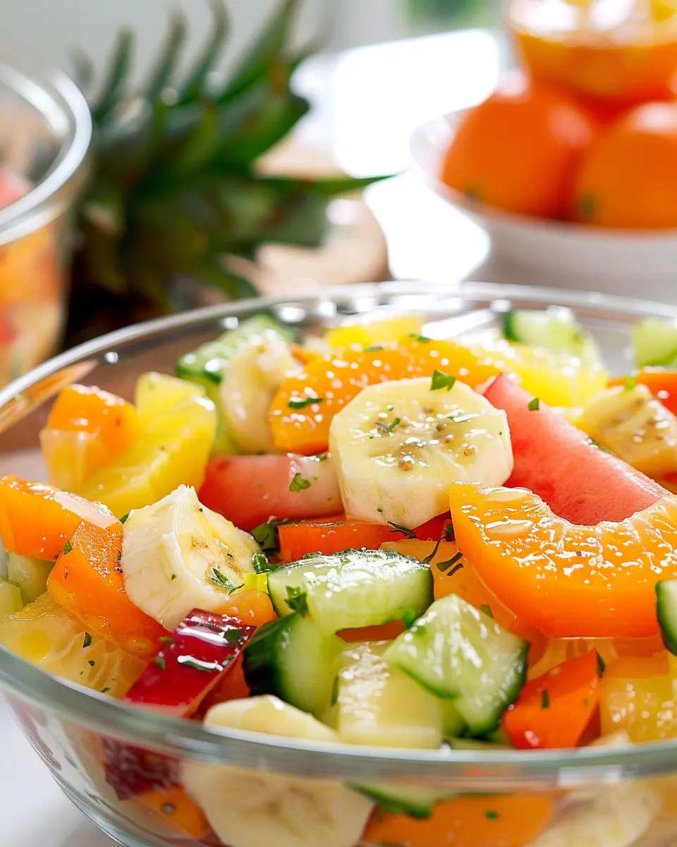 Sunshine Salad: Easy, Refreshing Recipe with Turkey Bacon and Chicken Ham