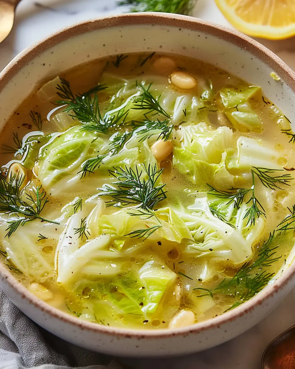 Lemon Dill Cabbage Soup: A Deliciously Healthy Comfort Bowl