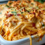 Irresistible Spicy Southern Cheesy Chicken Spaghetti Casserole