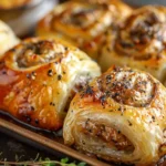 Savory French Onion Sausage Rolls – Golden, Flaky & Full of Flavor