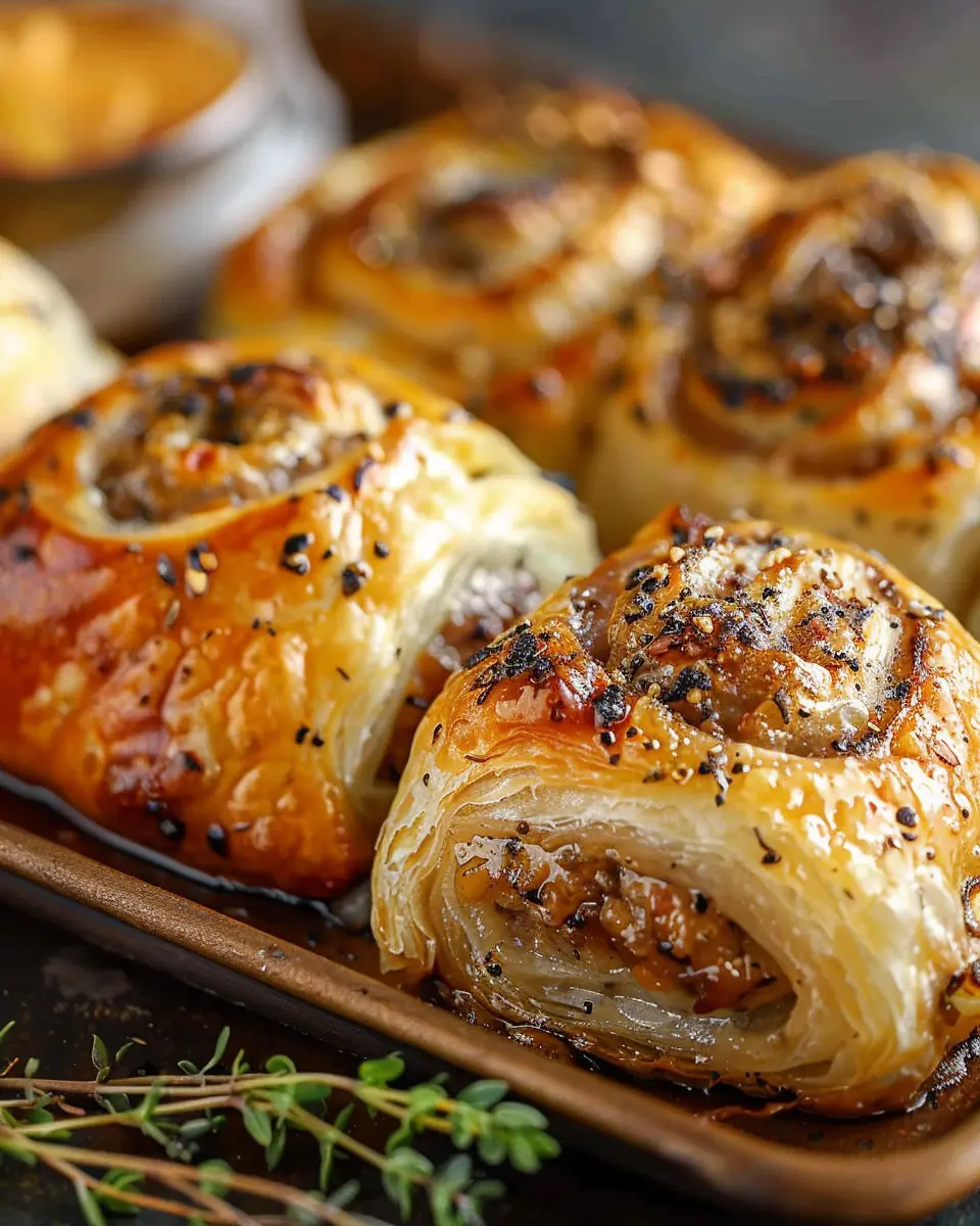 Savory French Onion Sausage Rolls: Easy, Golden, and Flavorful