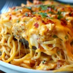 Irresistible Spicy Southern Cheesy Chicken Spaghetti Casserole