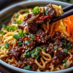 Sticky Beef Noodles