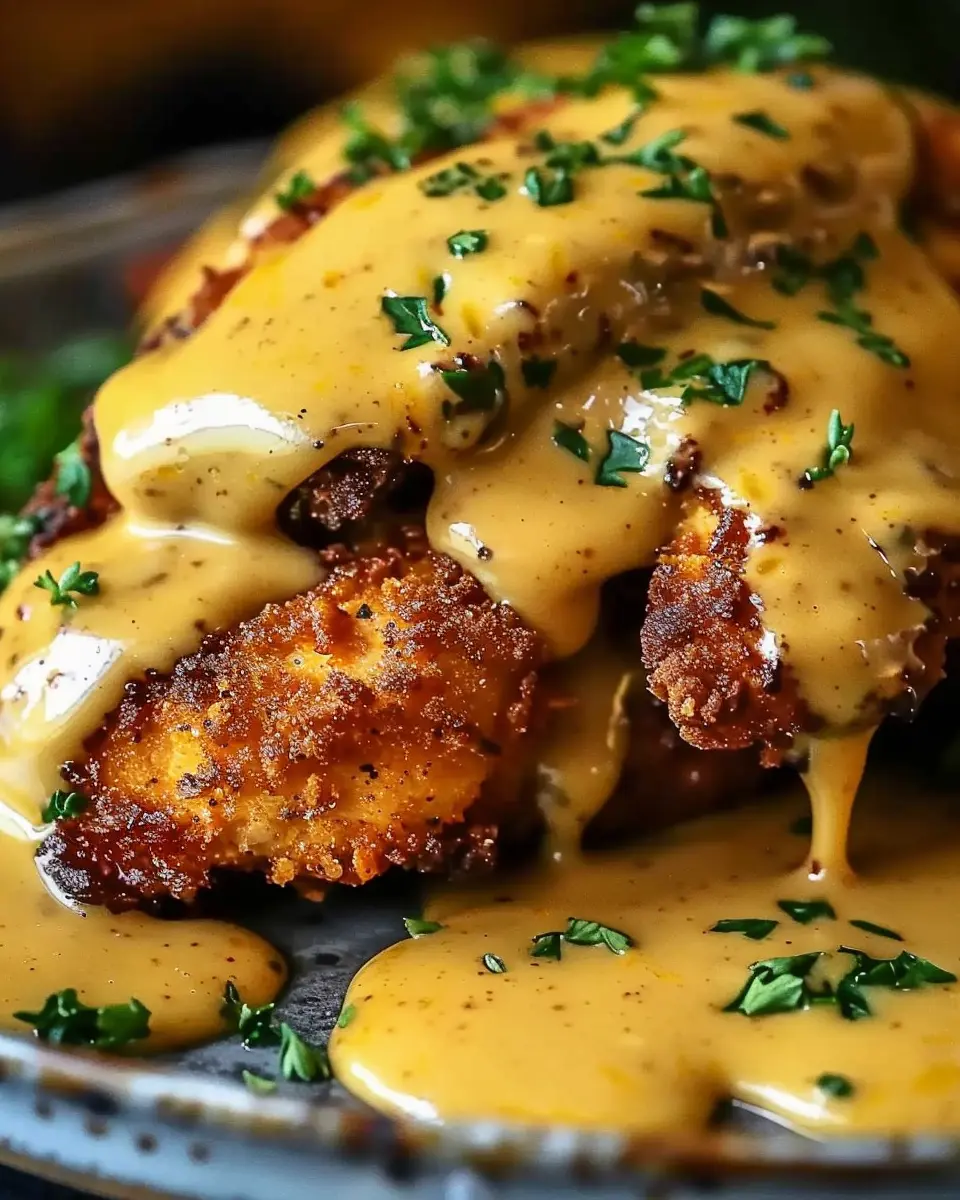 Pretzel Chicken with Mustard-Cheddar Sauce: The Best Easy Recipe