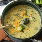 High Protein Broccoli Cheddar Soup