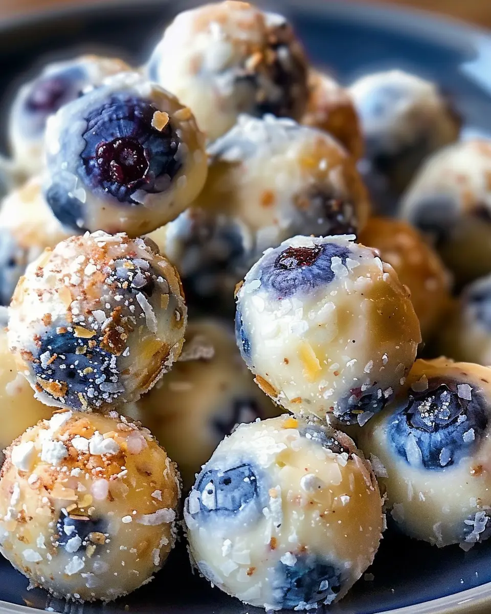 Lemon Blueberry Cottage Cheese Protein Bites: Easy, Healthy Snack