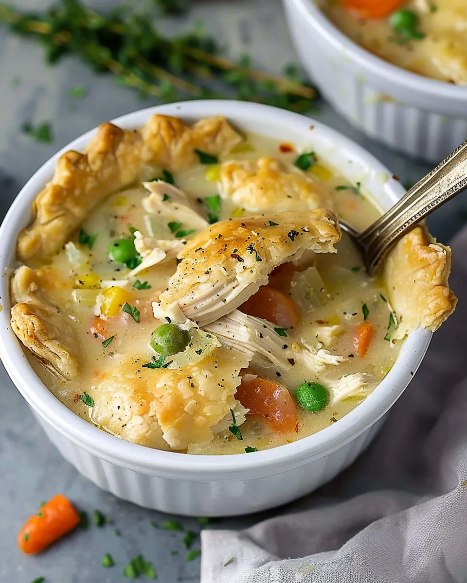 Chicken Pot Pie Soup: The Best Comfort Food with Turkey Bacon