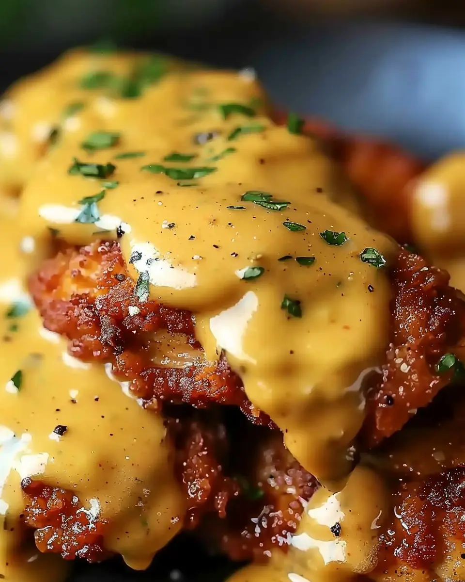 Pretzel Chicken with Mustard-Cheddar Sauce: An Easy Indulgent Recipe