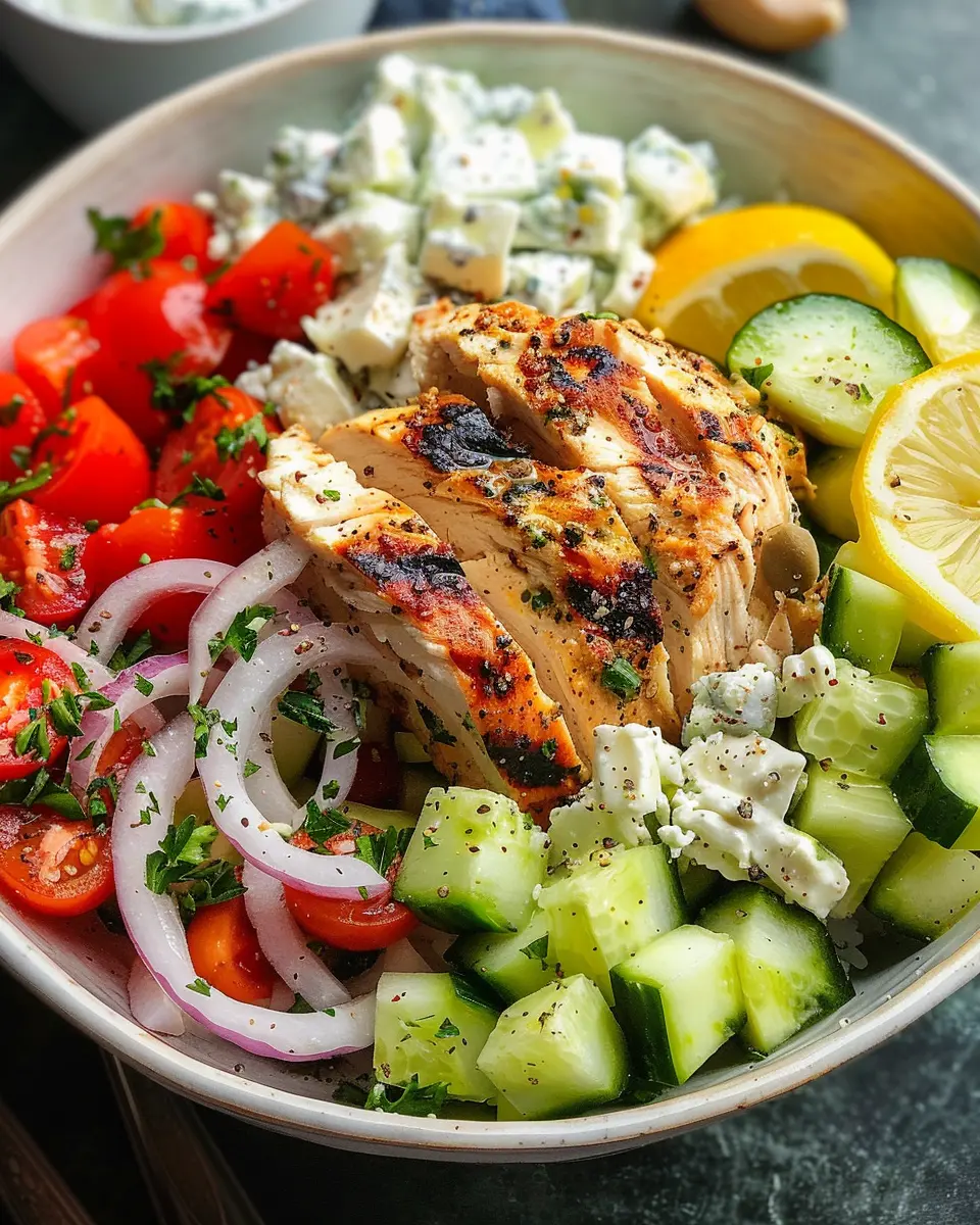 Greek Chicken Bowls: Easy and Flavorful Dinner Delight