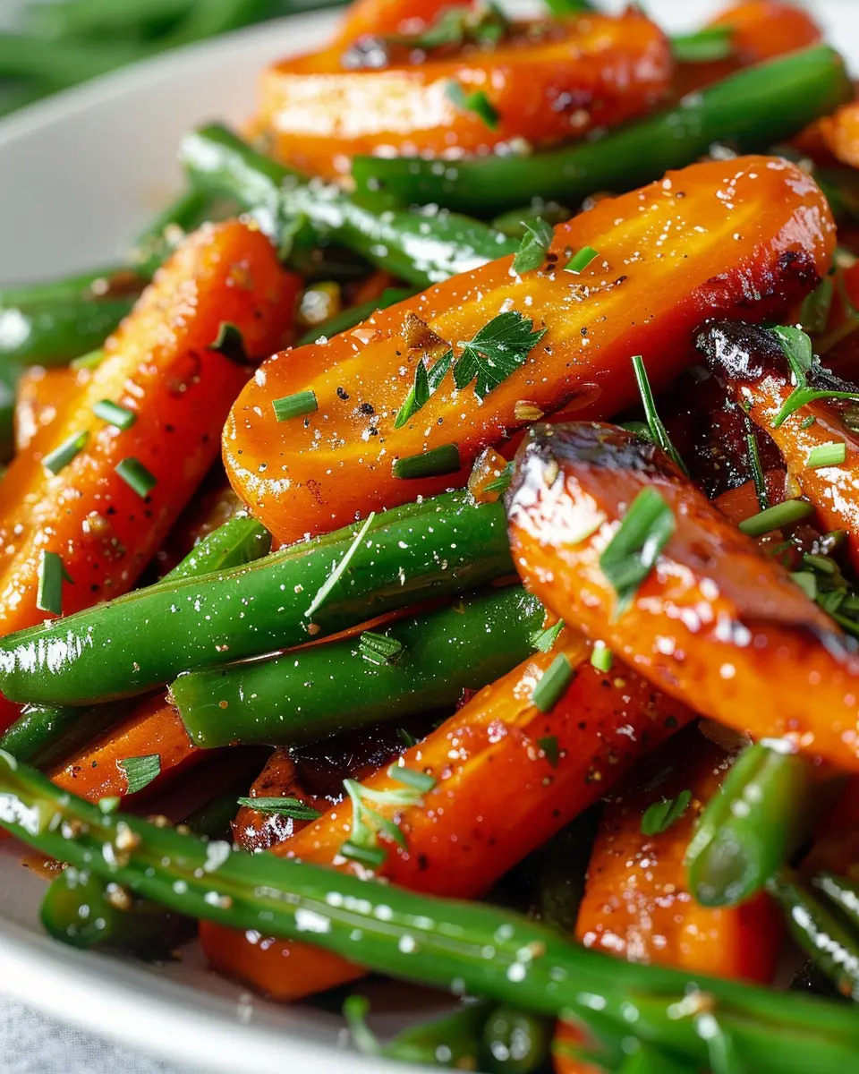 Honey Glazed Carrots Green Beans: Easy &amp; Delicious Side Dish