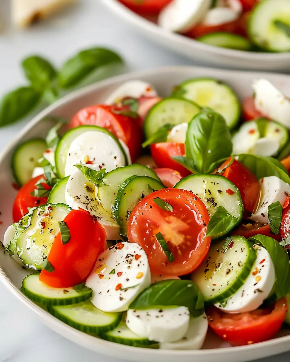Fresh Cucumber Caprese Salad: A Healthy Twist You’ll Love