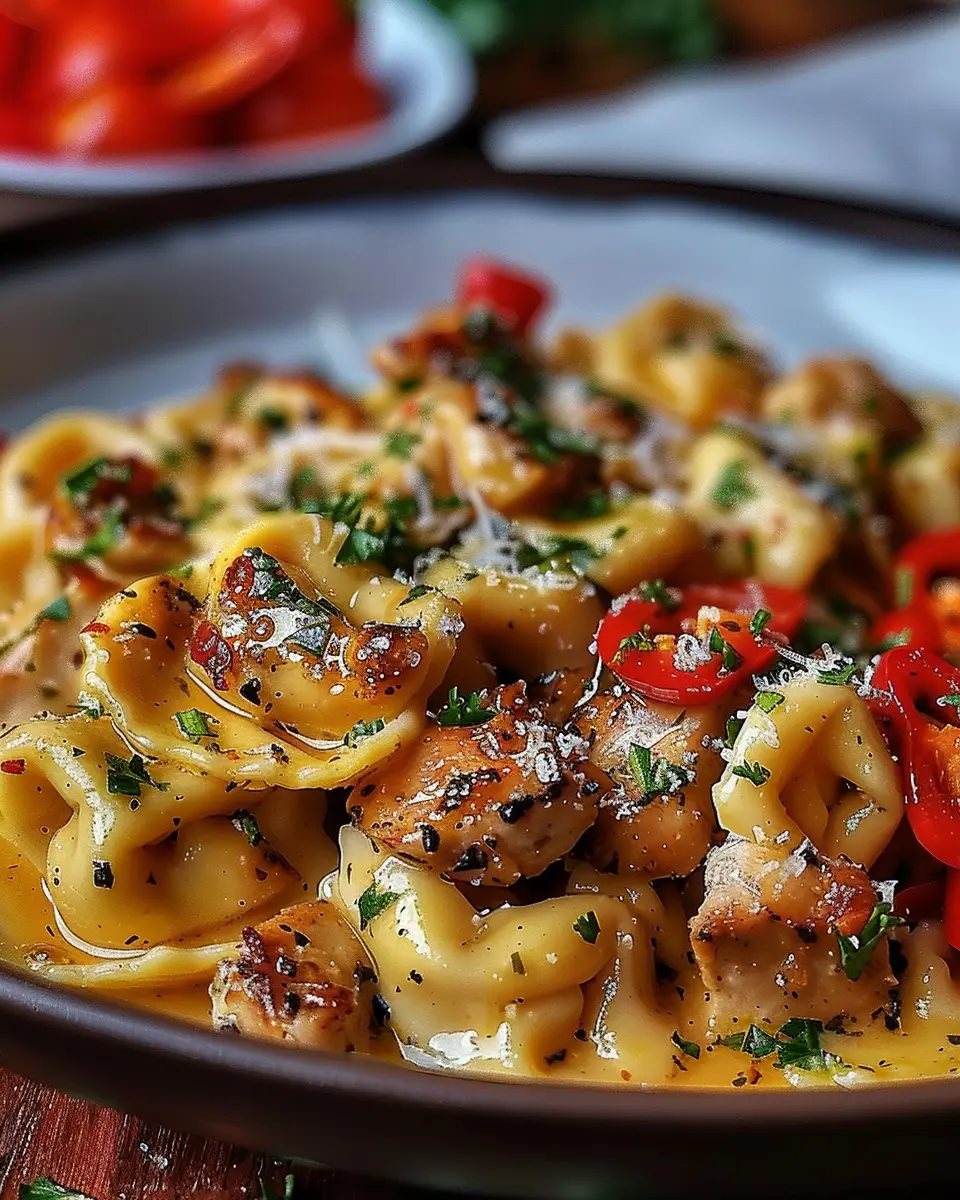 Cowboy Butter Garlic Chicken Tortellini: Juicy Comfort Dish