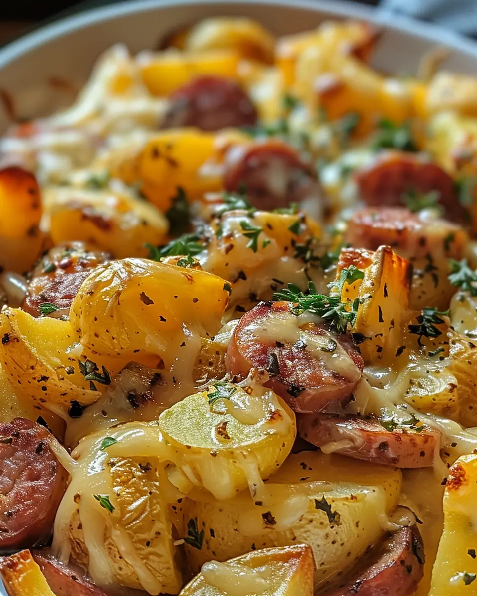 Cheesy Ranch Potatoes and Smoked Sausage: Easy Comfort Food Delight
