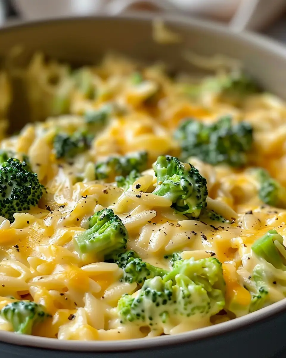 Creamy One-Pot Broccoli Cheddar Orzo: A Cozy Family Favorite