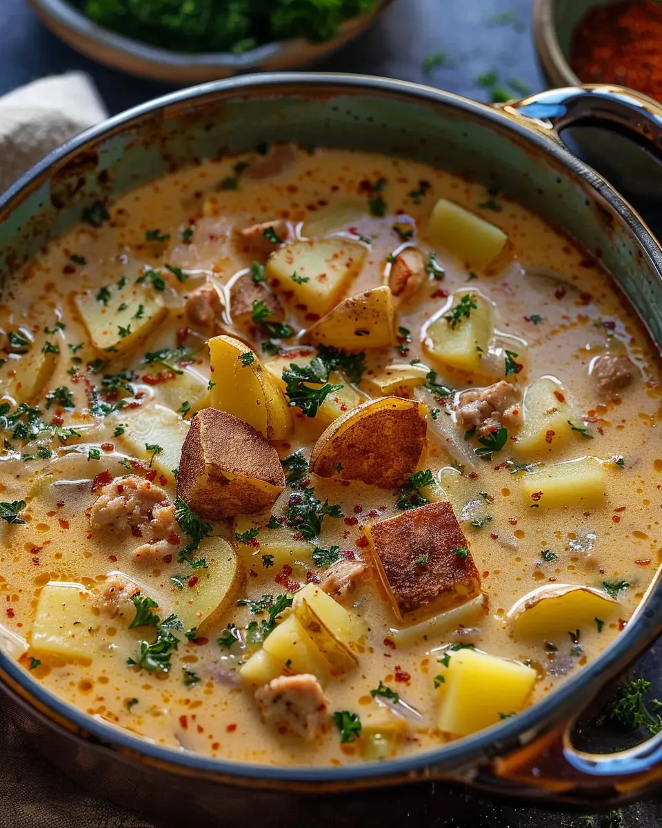 Cajun Potato Soup: A Cozy, Hearty Dish with Turkey Bacon Delight