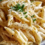 Creamy Garlic Penne Pasta