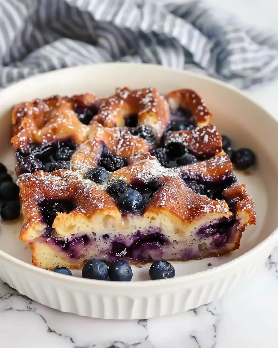 Overnight Blueberry French Toast Casserole: Easy and Indulgent Delight