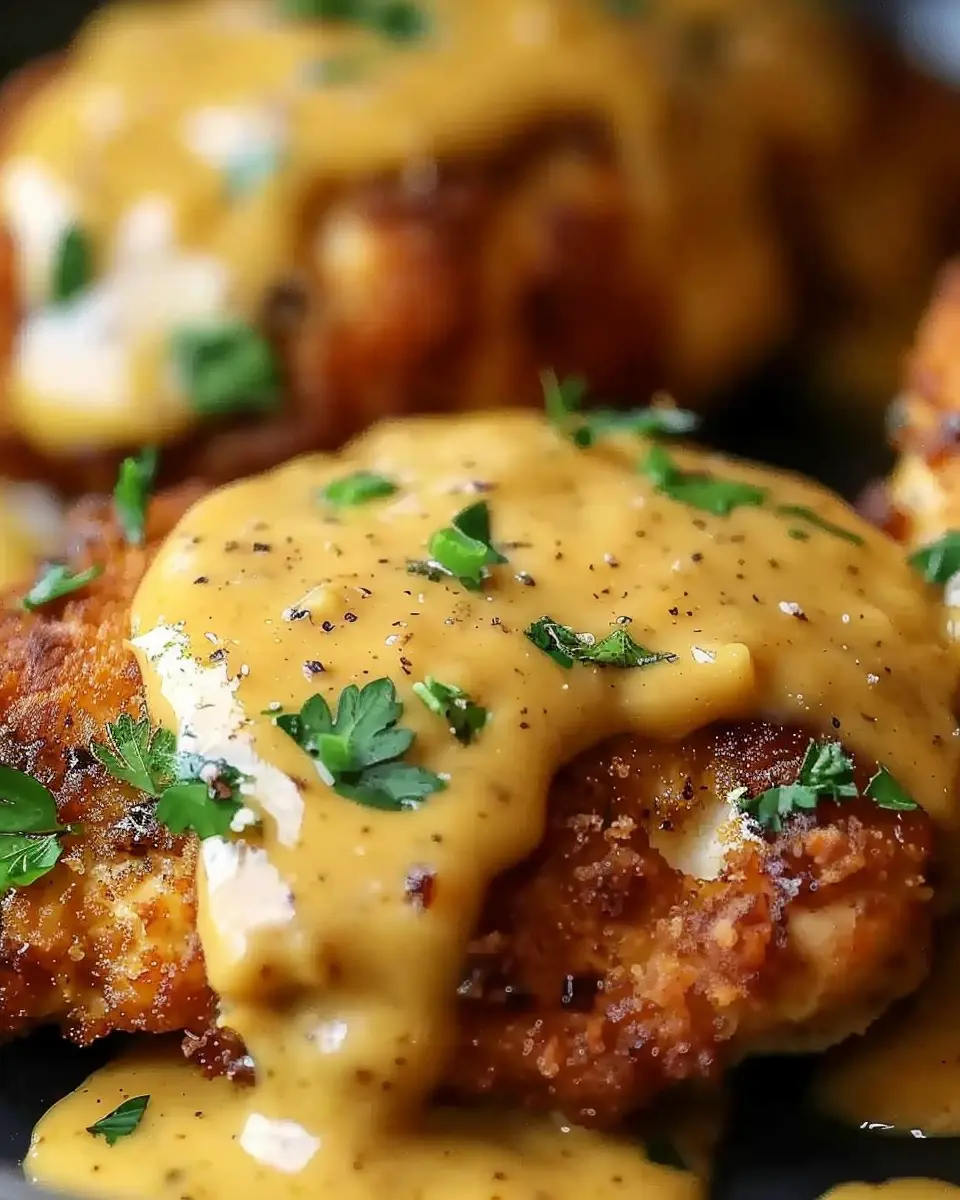 Pretzel Chicken with Mustard-Cheddar Sauce: The Best Recipe Ever