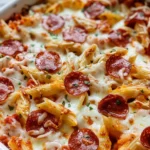 Super Easy Pizza Pasta Bake
