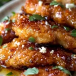 Crispy Hot Honey Feta Chicken