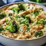 Cheesy Chicken Broccoli Orzo