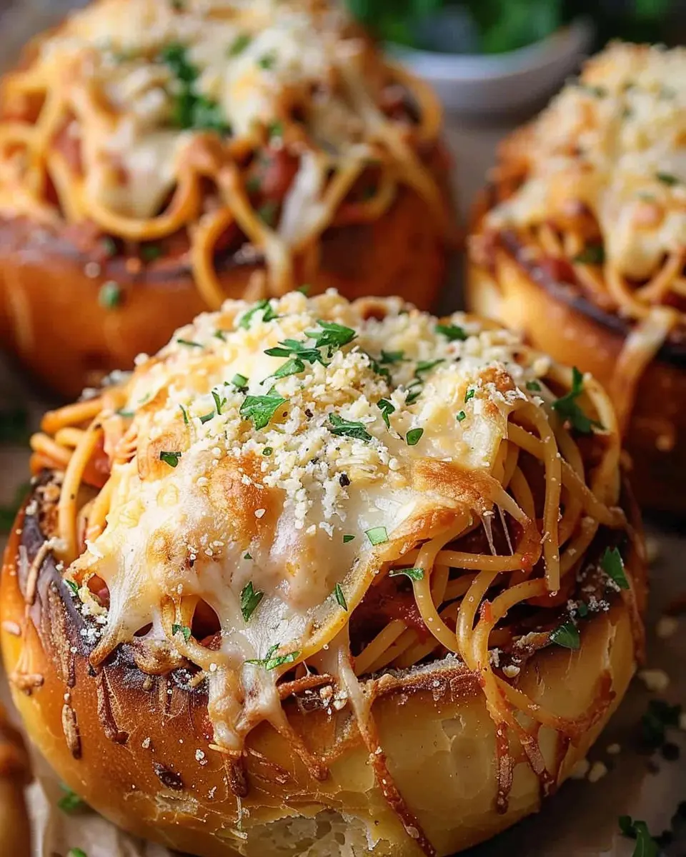 Spaghetti Garlic Bread Bowls: An Indulgent Twist on Comfort Food