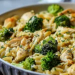 Cheesy Chicken Broccoli Orzo