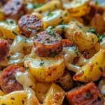 Cheesy Ranch Potatoes and Smoked Sausage