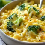 Creamy One-Pot Broccoli Cheddar Orzo