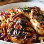 Why Sticky Apple Cider Chicken with Crisp Autumn Slaw Shines