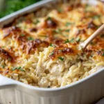 French Onion Chicken Orzo Casserole (One-Pan Comfort Food)