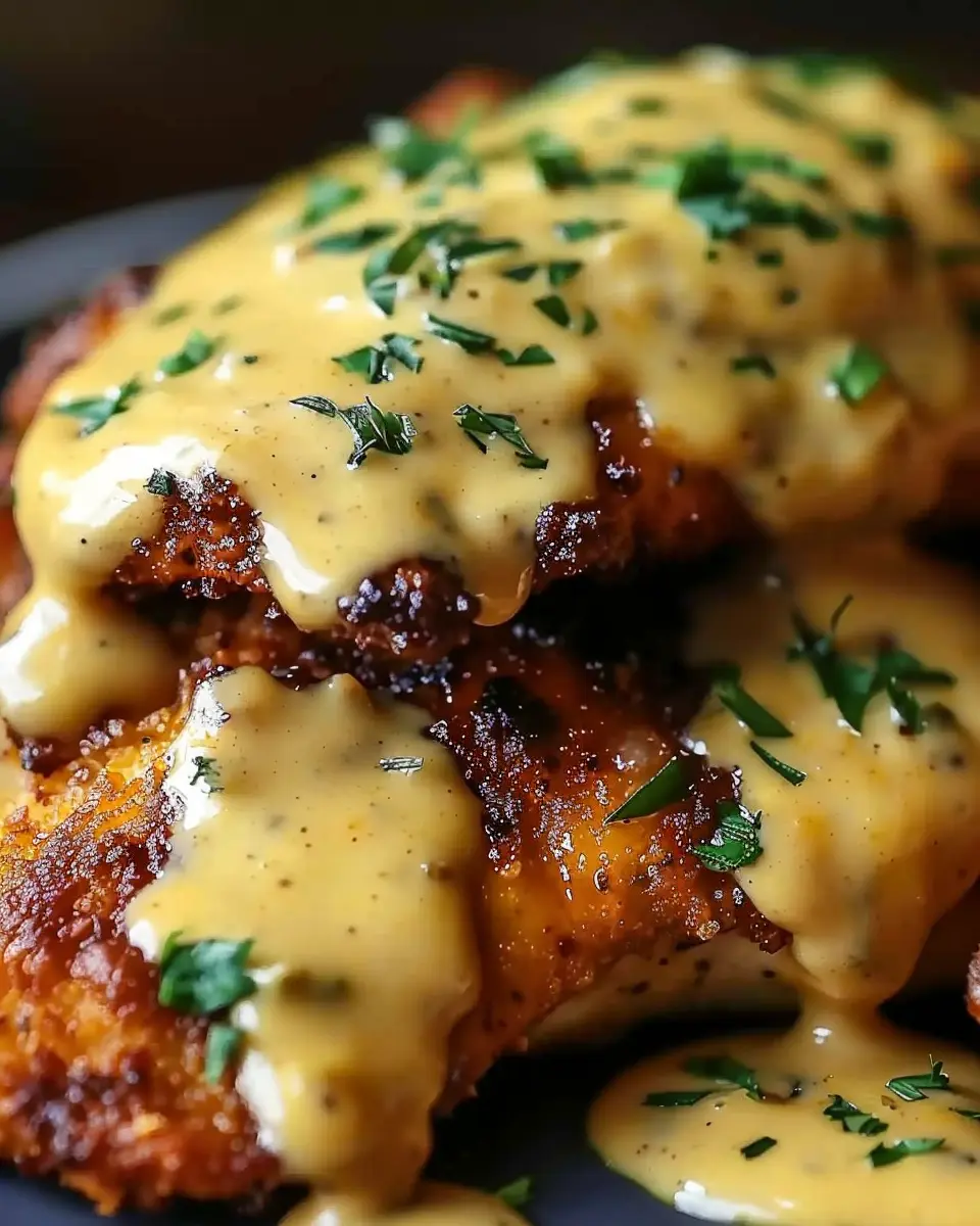 Pretzel Chicken Recipe: Juicy Delight with Mustard-Cheddar Sauce
