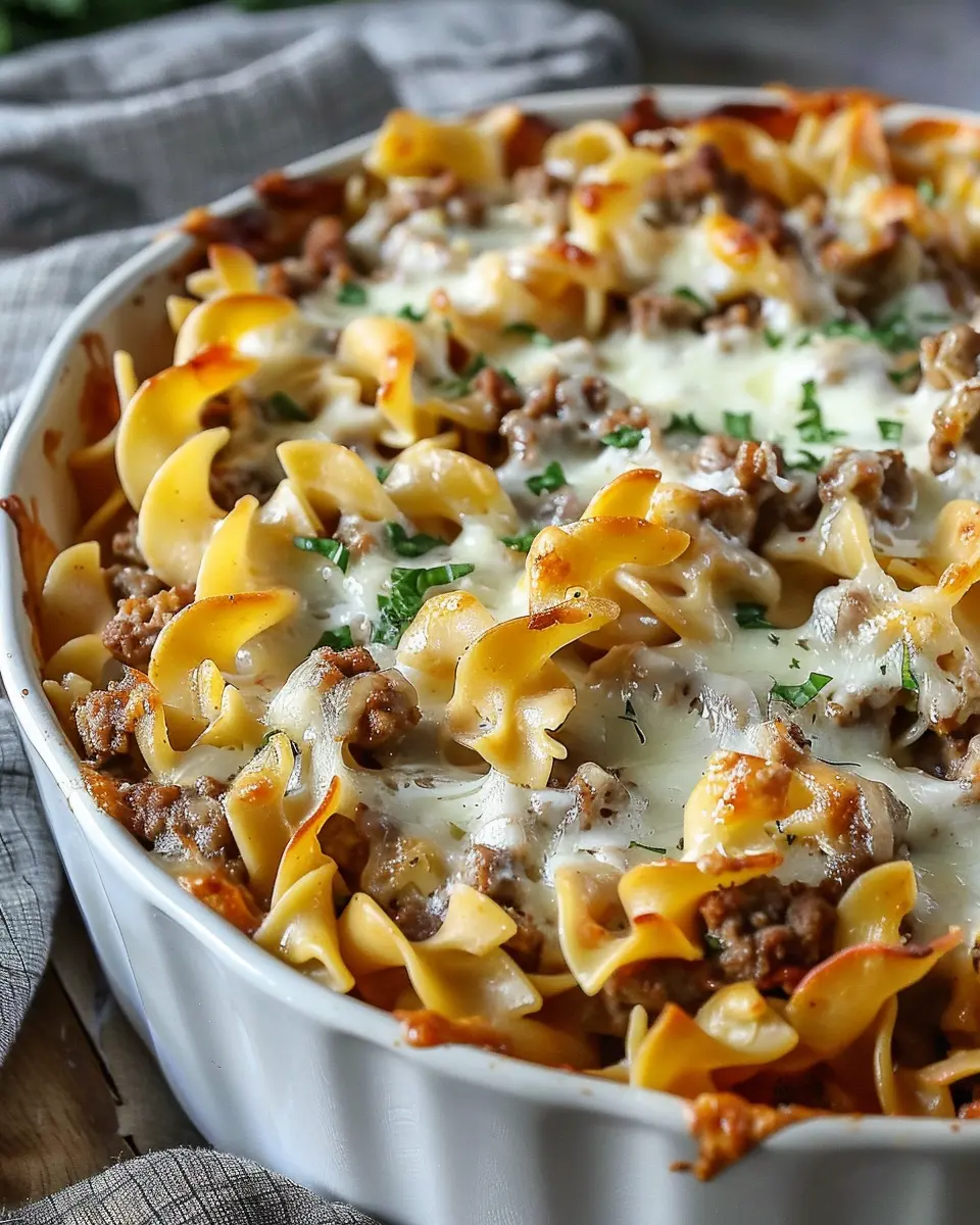 Sour Cream Beef Noodle Casserole: Irresistibly Comforting Delight